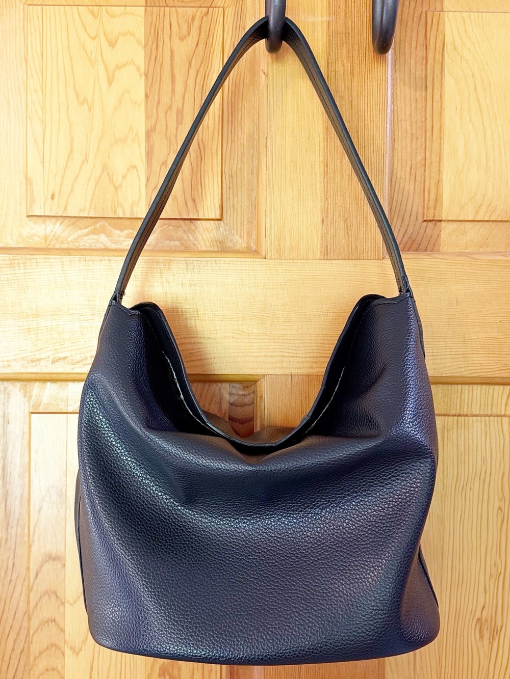Vera Bradley Black Pebbled Shoulder Bag